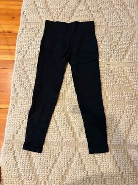 SPANX Black Ribbed Leggings